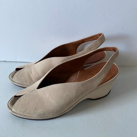 L'Amour Des Pieds Leather Sandals - Odetta Beige Suede‎ Women's Size 9.5 Soft - Picture 3 of 10